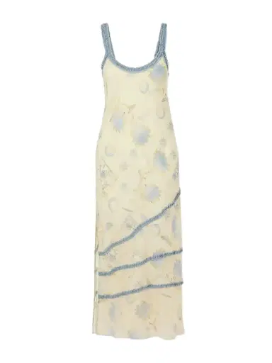 SIR. Cecile Ruffled Printed Chiffon Maxi Dress | Thumbnail 1 SIR. Cecile Ruffled Printed Chiffon Maxi Dress | Thumbnail 1
