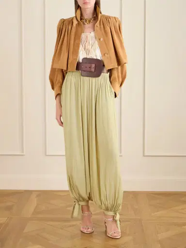 Chloé Satin Tapered Pants | Thumbnail 2