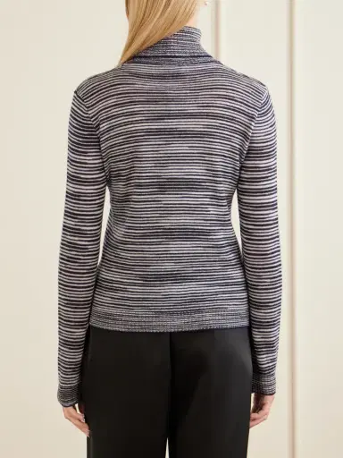 Missoni Striped Cashmere And Wool-blend Turtleneck Sweater | Thumbnail 4 Missoni Striped Cashmere And Wool-blend Turtleneck Sweater | Thumbnail 4
