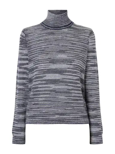 Missoni Striped Cashmere And Wool-blend Turtleneck Sweater | Thumbnail 1 Missoni Striped Cashmere And Wool-blend Turtleneck Sweater | Thumbnail 1