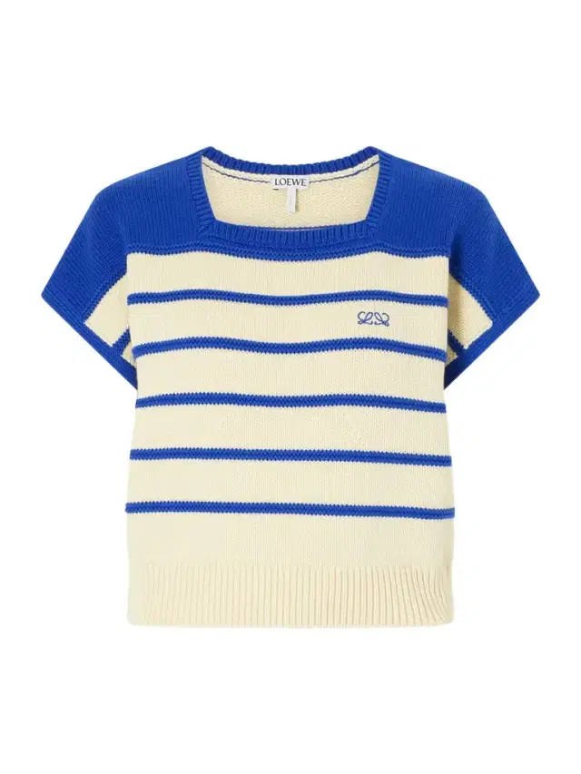 Anagram-embroidered Striped Cotton And Wool-blend Sweater