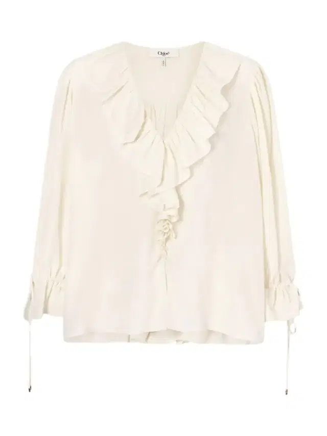 Chloé Ruffled Silk Crepe De Chine Blouse
