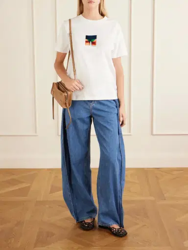 Loewe Appliquéd Cotton-jersey T-shirt | Thumbnail 2 Loewe Appliquéd Cotton-jersey T-shirt | Thumbnail 2