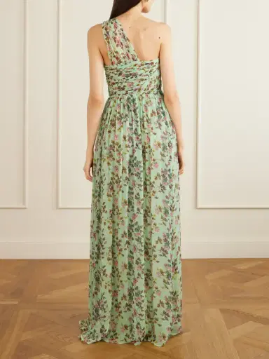 Ulla Johnson Aureline One Shoulder Silk Dress | Thumbnail 3