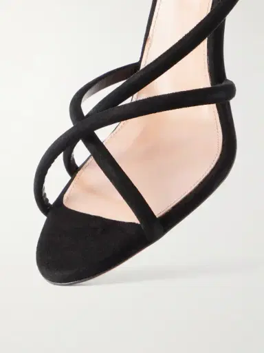 Aquazzura Horizon 85 Strap Suede Leather Sandal | Thumbnail 5 Aquazzura Horizon 85 Strap Suede Leather Sandal | Thumbnail 5
