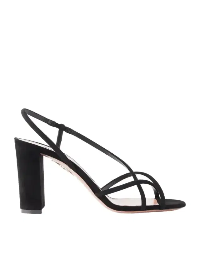 Aquazzura Horizon 85 Strap Suede Leather Sandal