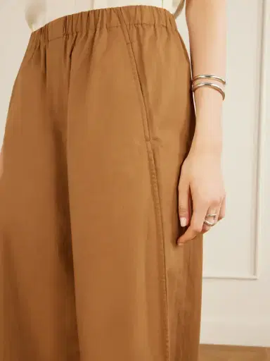Theory Cotton-poplin Wide-leg Pants | Thumbnail 5 Theory Cotton-poplin Wide-leg Pants | Thumbnail 5