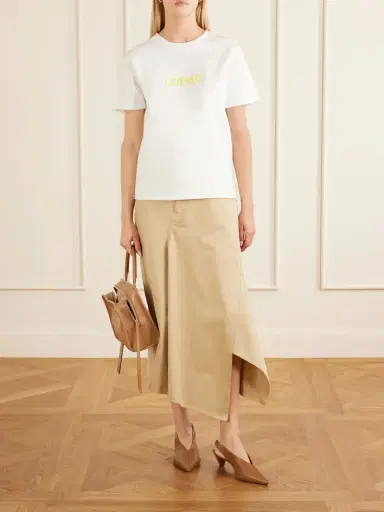 Loewe Anagram-embroidered Cotton-blend T-shirt | Thumbnail 2 Loewe Anagram-embroidered Cotton-blend T-shirt | Thumbnail 2