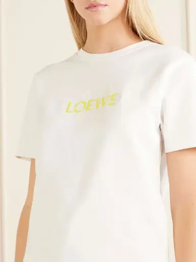 Loewe Anagram-embroidered Cotton-blend T-shirt | Thumbnail 4 Loewe Anagram-embroidered Cotton-blend T-shirt | Thumbnail 4