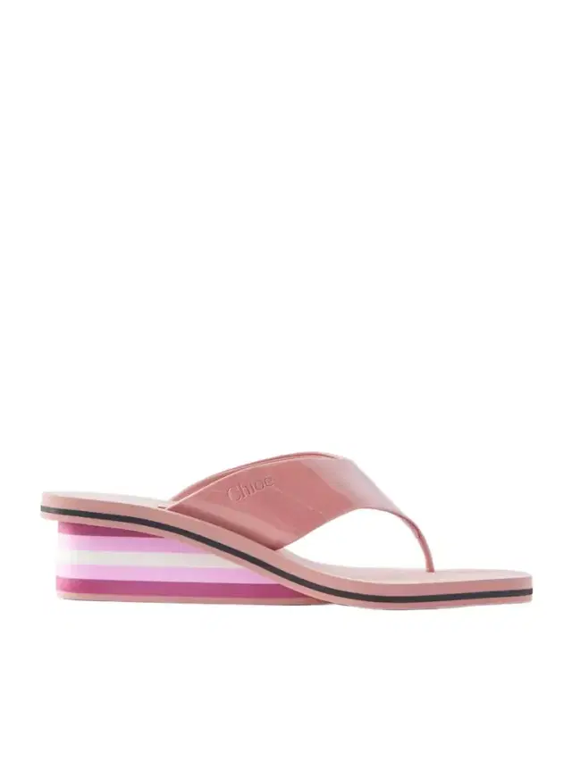Chloé Swimming Cool Patent-leather Sandals