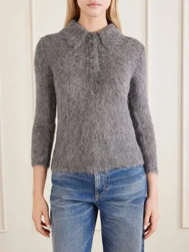 Chloé Alpaca-blend Polo Sweater | Thumbnail 3 Chloé Alpaca-blend Polo Sweater | Thumbnail 3