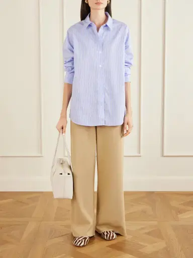 Anine Bing Essie Striped Cotton-poplin Shirt | Thumbnail 2 Anine Bing Essie Striped Cotton-poplin Shirt | Thumbnail 2