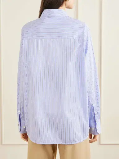 Anine Bing Essie Striped Cotton-poplin Shirt | Thumbnail 4 Anine Bing Essie Striped Cotton-poplin Shirt | Thumbnail 4