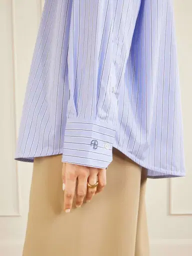 Anine Bing Essie Striped Cotton-poplin Shirt | Thumbnail 5 Anine Bing Essie Striped Cotton-poplin Shirt | Thumbnail 5