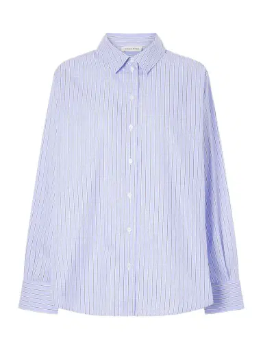 Anine Bing Essie Striped Cotton-poplin Shirt | Thumbnail 1 Anine Bing Essie Striped Cotton-poplin Shirt | Thumbnail 1