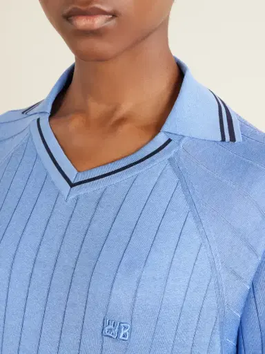 Wales Bonner Roots Logo-embroidered Striped Polo Shirt | Thumbnail 5 Wales Bonner Roots Logo-embroidered Striped Polo Shirt | Thumbnail 5