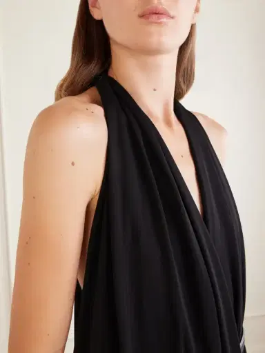 Loewe Draped Jersey Midi Dress | Thumbnail 4 Loewe Draped Jersey Midi Dress | Thumbnail 4