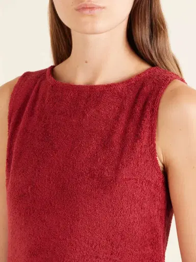 Cap d’Antibes Aurelia Tasseled Cotton-terry Midi Dress | Thumbnail 4 Cap d’Antibes Aurelia Tasseled Cotton-terry Midi Dress | Thumbnail 4