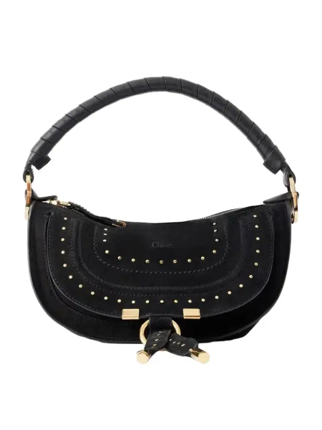 Chloé Marcie Mini Studded Suede Tote