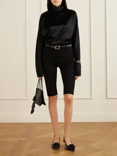 Magda Butrym Crepe Straight-leg Capri Pants | Thumbnail 2 Magda Butrym Crepe Straight-leg Capri Pants | Thumbnail 2