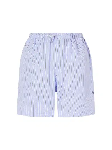 Anine Bing Ramy Striped Cotton Shorts | Thumbnail 1 Anine Bing Ramy Striped Cotton Shorts | Thumbnail 1