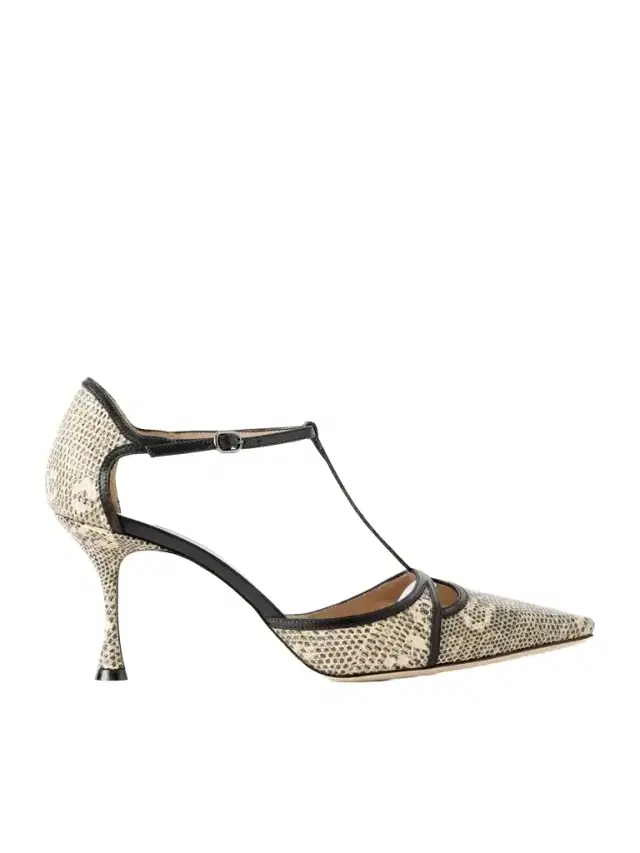 Gish 70 Lizard-effect Leather Pumps