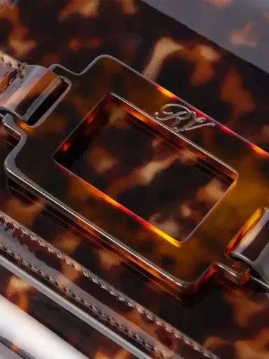 Roger Vivier Belle Vivier Tortioseshell Coated-woven Clutch | Thumbnail 5 Roger Vivier Belle Vivier Tortioseshell Coated-woven Clutch | Thumbnail 5