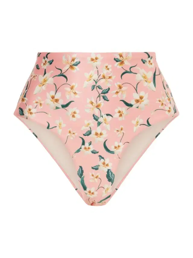 Magenta Promesa Floral-print Bikini Brief