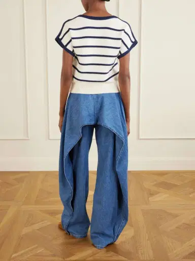 Loewe Anagram-embroidered Striped Cotton And Wool-blend Sweater | Thumbnail 3 Loewe Anagram-embroidered Striped Cotton And Wool-blend Sweater | Thumbnail 3