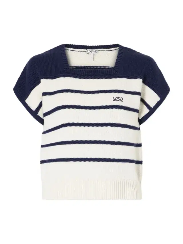 Anagram-embroidered Striped Cotton And Wool-blend Sweater