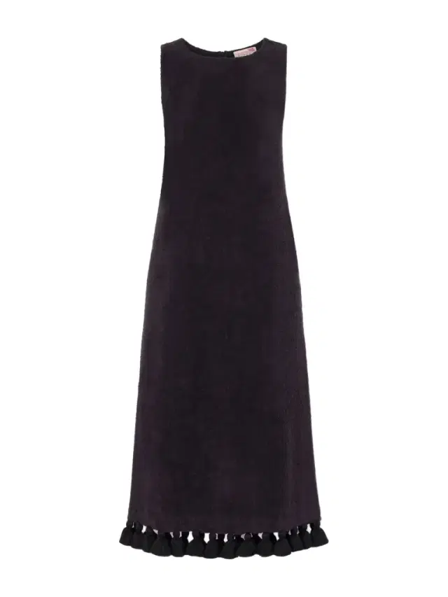 Cap d’Antibes Aurelia Tasseled Cotton-terry Midi Dress