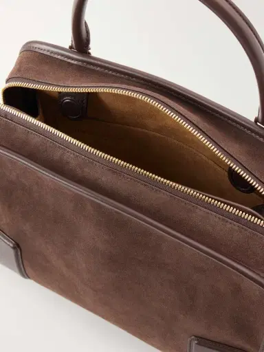 Loewe Amazona 180 Medium Leather-trimmed Suede Tote | Thumbnail 6 Loewe Amazona 180 Medium Leather-trimmed Suede Tote | Thumbnail 6
