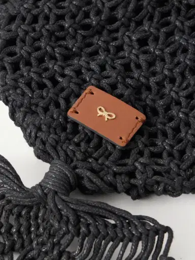 Anya Hindmarch Macrame Leather-trimmed Cotton Clutch | Thumbnail 5