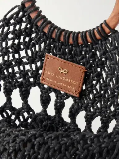 Anya Hindmarch Macrame Leather-trimmed Cotton Clutch | Thumbnail 6