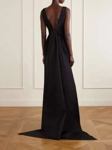 Carolina Herrera Bow-detailed Faille Gown | Thumbnail 3 Carolina Herrera Bow-detailed Faille Gown | Thumbnail 3