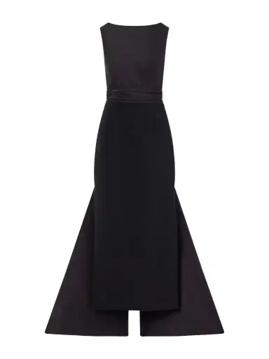 Carolina Herrera Bow-detailed Faille Gown | Thumbnail 1 Carolina Herrera Bow-detailed Faille Gown | Thumbnail 1