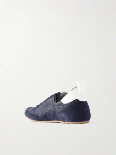 Jamie Haller Sacchetto Leather And Suede-trimmed Shell Sneakers | Thumbnail 3 Jamie Haller Sacchetto Leather And Suede-trimmed Shell Sneakers | Thumbnail 3