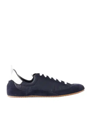 Jamie Haller Sacchetto Leather And Suede-trimmed Shell Sneakers | Thumbnail 1 Jamie Haller Sacchetto Leather And Suede-trimmed Shell Sneakers | Thumbnail 1