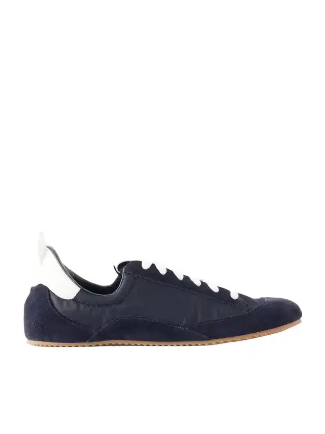 Jamie Haller Sacchetto Leather And Suede-trimmed Shell Sneakers