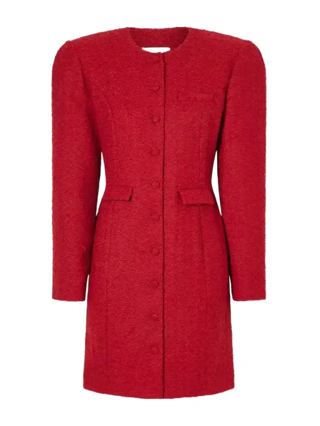 Padded Bouclé Mini Dress