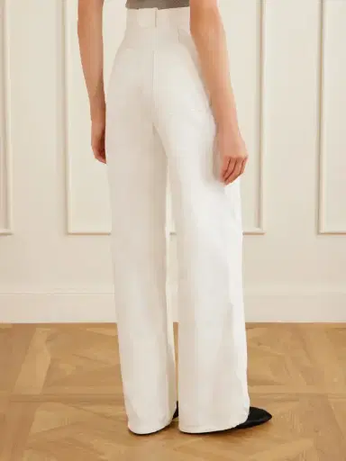 Max Mara Logo-embroidered High-rise Wide-leg Jeans | Thumbnail 4 Max Mara Logo-embroidered High-rise Wide-leg Jeans | Thumbnail 4