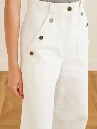 Max Mara Logo-embroidered High-rise Wide-leg Jeans | Thumbnail 5 Max Mara Logo-embroidered High-rise Wide-leg Jeans | Thumbnail 5