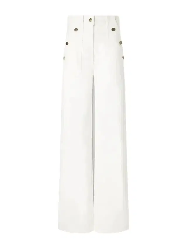 Logo-embroidered High-rise Wide-leg Jeans