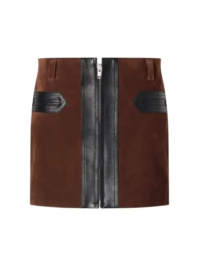 Marni Leather-trimmed Suede Mini Skirt