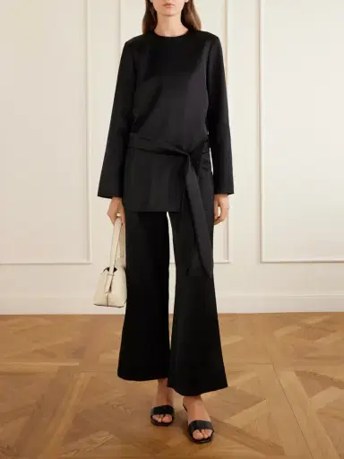 TOTEME Satin Wide-leg Pants | Thumbnail 2