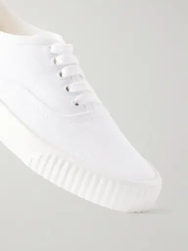 Thom Browne Heritage Grosgrain-trimmed Cotton-canvas Sneakers | Thumbnail 5