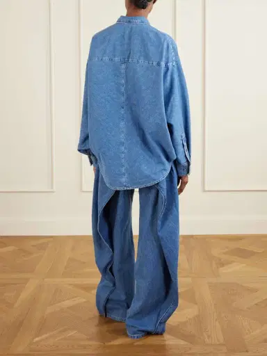 Loewe Logo-embroidered Denim Shirt | Thumbnail 4 Loewe Logo-embroidered Denim Shirt | Thumbnail 4