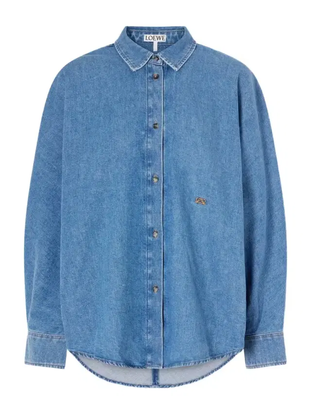 Logo-embroidered Denim Shirt