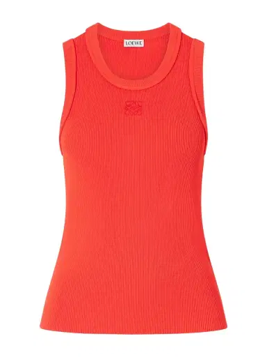 Loewe Anagram-embroidered Ribbed Tank | Thumbnail 1 Loewe Anagram-embroidered Ribbed Tank | Thumbnail 1