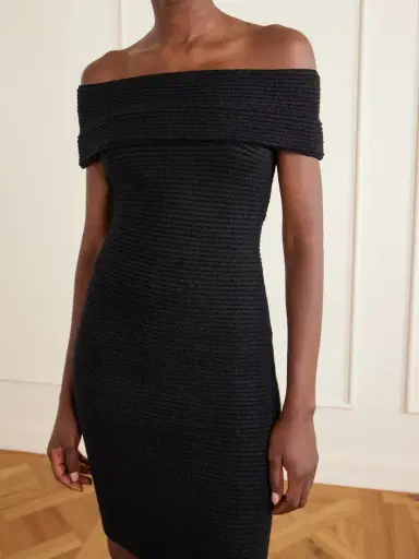 Magda Butrym Off-the-shoulder Knitted Midi Dress | Thumbnail 4 Magda Butrym Off-the-shoulder Knitted Midi Dress | Thumbnail 4